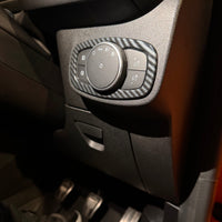 Transit Custom - Carbon Fibre Look Headlight Control Panel Surround