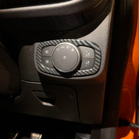Transit Custom - Carbon Fibre Look Headlight Control Panel Surround