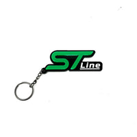 4D ST-Line Logo Keychain for Ford – Gloss Black with Custom Colour Options | CEUK