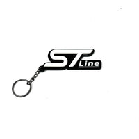 4D ST-Line Logo Keychain for Ford – Gloss Black with Custom Colour Options | CEUK