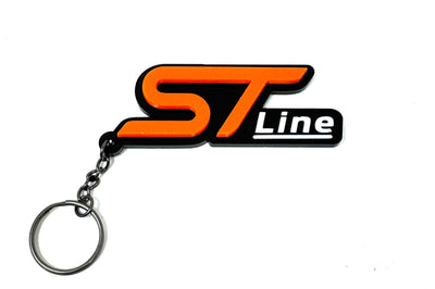 4D ST-Line Logo Keychain for Ford – Gloss Black with Custom Colour Options | CEUK
