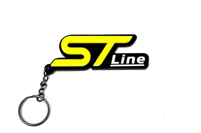 4D ST-Line Logo Keychain for Ford – Gloss Black with Custom Colour Options | CEUK