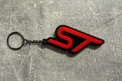 4D ST Logo Keychain for Ford – Gloss Black with Custom Colour Options | CEUK