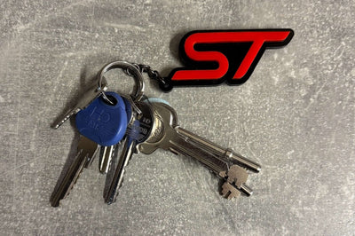 4D ST Logo Keychain for Ford – Gloss Black with Custom Colour Options | CEUK
