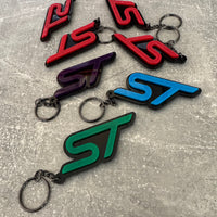 4D ST Logo Keychain for Ford – Gloss Black with Custom Colour Options | CEUK