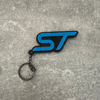 4D ST Logo Keychain for Ford – Gloss Black with Custom Colour Options | CEUK