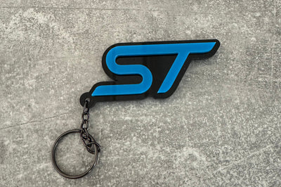 4D ST Logo Keychain for Ford – Gloss Black with Custom Colour Options | CEUK