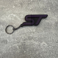 4D ST Logo Keychain for Ford – Gloss Black with Custom Colour Options | CEUK