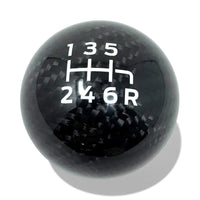 Genuine Carbon Fibre Gear Knob with No Logo – Reverse bottom right.