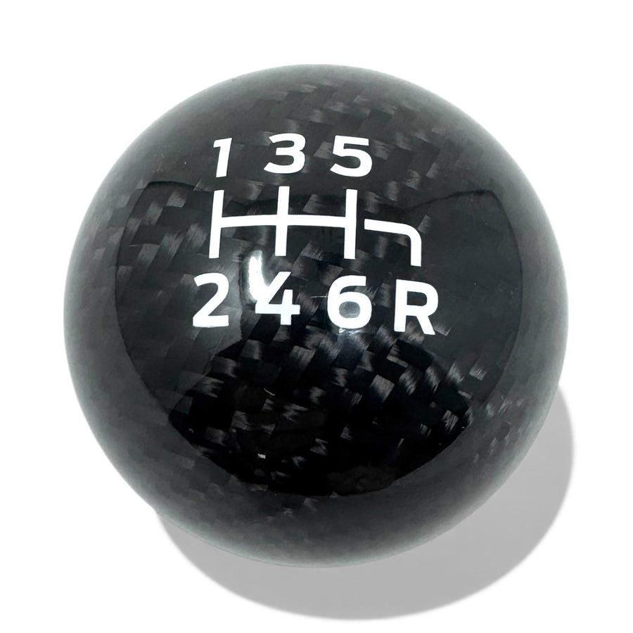 Genuine Carbon Fibre Gear Knob with No Logo – Reverse bottom right.