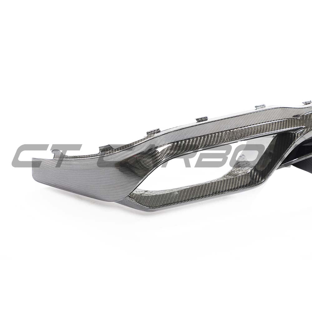 MERCEDES E63 W213 2018-2020 PRE-FACELIFT CARBON FIBRE DIFFUSER - CT DESIGN