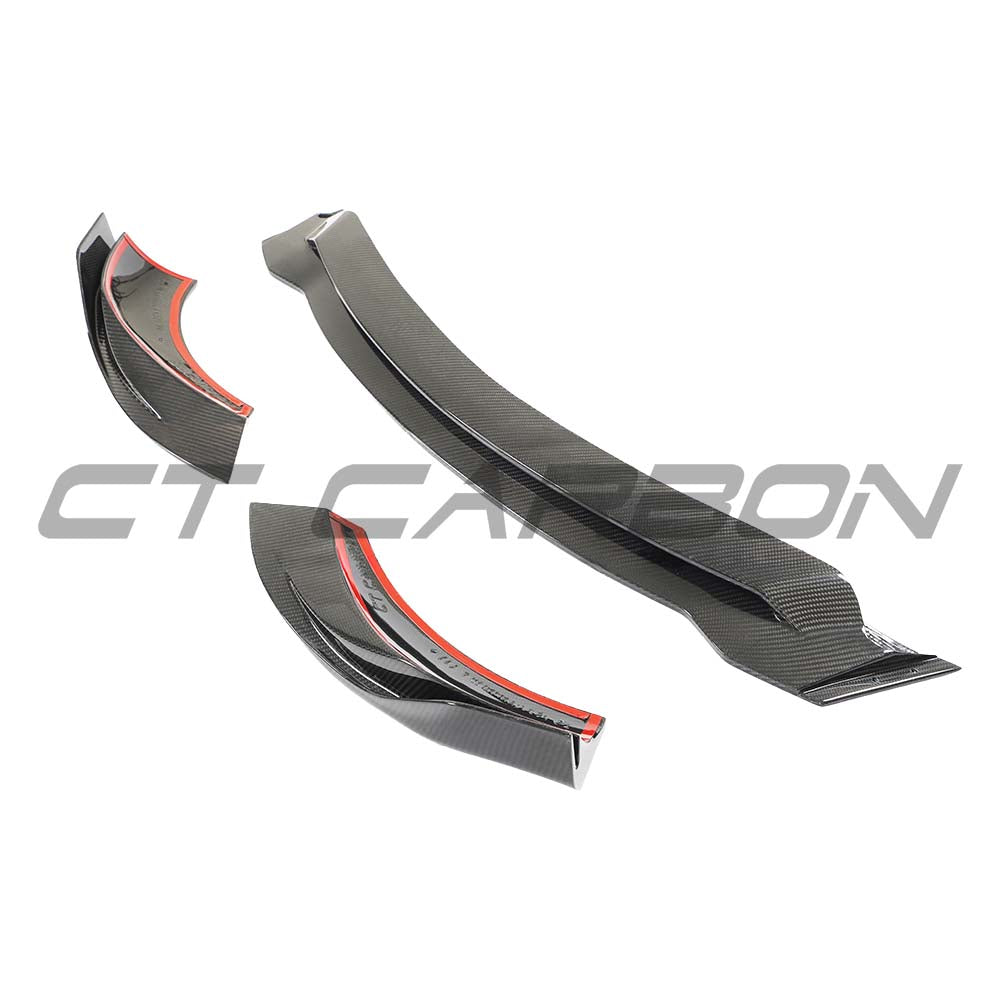 MERCEDES E63 W213 2018-2020 PRE-FACELIFT CARBON FIBRE SPLITTER - CT DESIGN