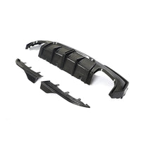 BMW G22/G23 4 SERIES 2020-2024 PRE-LCI QUAD TIP CARBON FIBRE DIFFUSER - V2