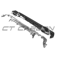 BMW G22/G23 4 SERIES 2020-2024 PRE-LCI GLOSS BLACK DIFFUSER AND TIPS - V1