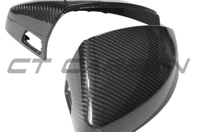 AUDI A3 S3 RS3 8V PRE-PREG CARBON FIBRE MIRRORS - WITH LANE ASSIST