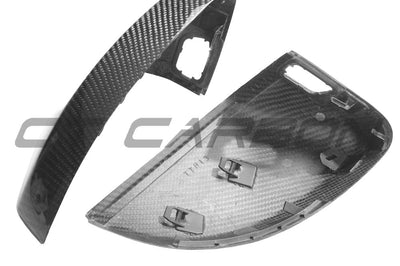 AUDI A3 S3 RS3 8V PRE-PREG CARBON FIBRE MIRRORS - WITH LANE ASSIST