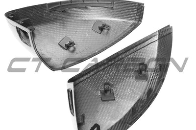 AUDI A3 S3 RS3 8V PRE-PREG CARBON FIBRE MIRRORS - WITH LANE ASSIST
