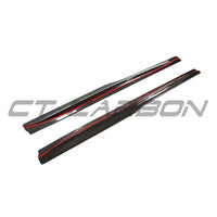 BMW F80 M3 2014-2020 CARBON FIBRE SIDE SKIRTS - V3