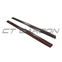 BMW F80 M3 2014-2020 CARBON FIBRE SIDE SKIRTS - V3