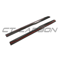 BMW F80 M3 2014-2020 CARBON FIBRE SIDE SKIRTS - V3