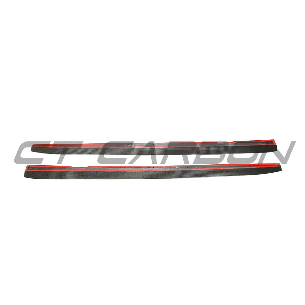 MERCEDES E63 W213 2018-2020 PRE-FACELIFT CARBON FIBRE SIDE SKIRTS - CT DESIGN