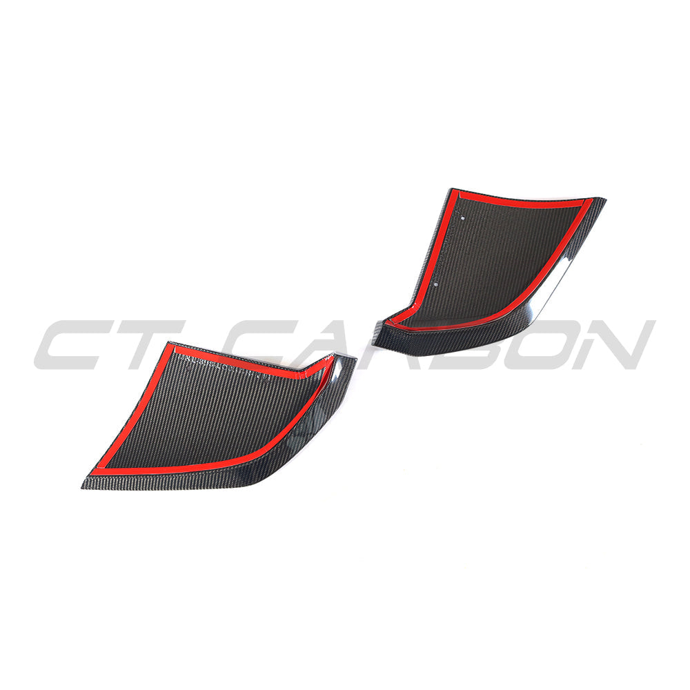 AUDI R8 V10 GEN 2 2015-2019 CARBON FIBRE REAR BUMPER LOWER CORNERS