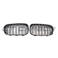 BMW F20 1 SERIES LCI DOUBLE SLAT GLOSS BLACK GRILLES