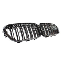 BMW F20 1 SERIES LCI DOUBLE SLAT GLOSS BLACK GRILLES