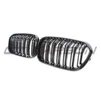 BMW F20 1 SERIES LCI DOUBLE SLAT GLOSS BLACK GRILLES