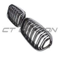 BMW F20 1 SERIES LCI DOUBLE SLAT GLOSS BLACK GRILLES