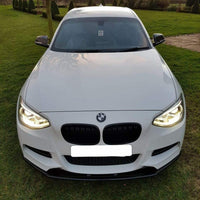 BMW 1 SERIES F20 PRE FL Front Splitter ABS Plastic Gloss Black