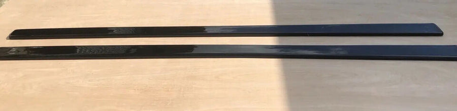 2012 Volkswagen Golf MK7 R Front Splitter Kit Gloss Black ABS Plastic (Inc Sideskirts)