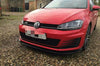 2013 Volkswagen Golf MK7 GTI Front Splitter Kit Gloss Glack ABS Plastic (Inc Sideskirts)