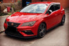 2012-2016 Seat Leon MK3 Cupra FR Front Splitter ABS Plastic Gloss Black