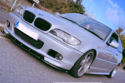 BMW E46 M - SPORT Front Splitter ABS Plastic Gloss Black