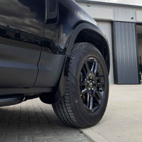 LAND ROVER DEFENDER L663 110 & 90 GLOSS BLACK MUD FLAPS