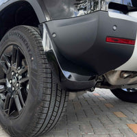 LAND ROVER DEFENDER L663 110 & 90 GLOSS BLACK MUD FLAPS