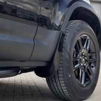 LAND ROVER DEFENDER L663 110 & 90 GLOSS BLACK MUD FLAPS