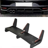 2011 - 2018 VW POLO GTI Rear Diffuser Fins ABS Plastic Gloss Black