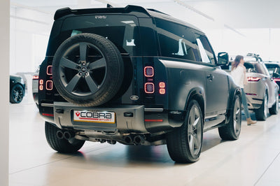 Cobra Exhausts - Land Rover Defender 90 V8 P525 (21>) Non-Valved Race GPF/PPF Back Performance Exhaust