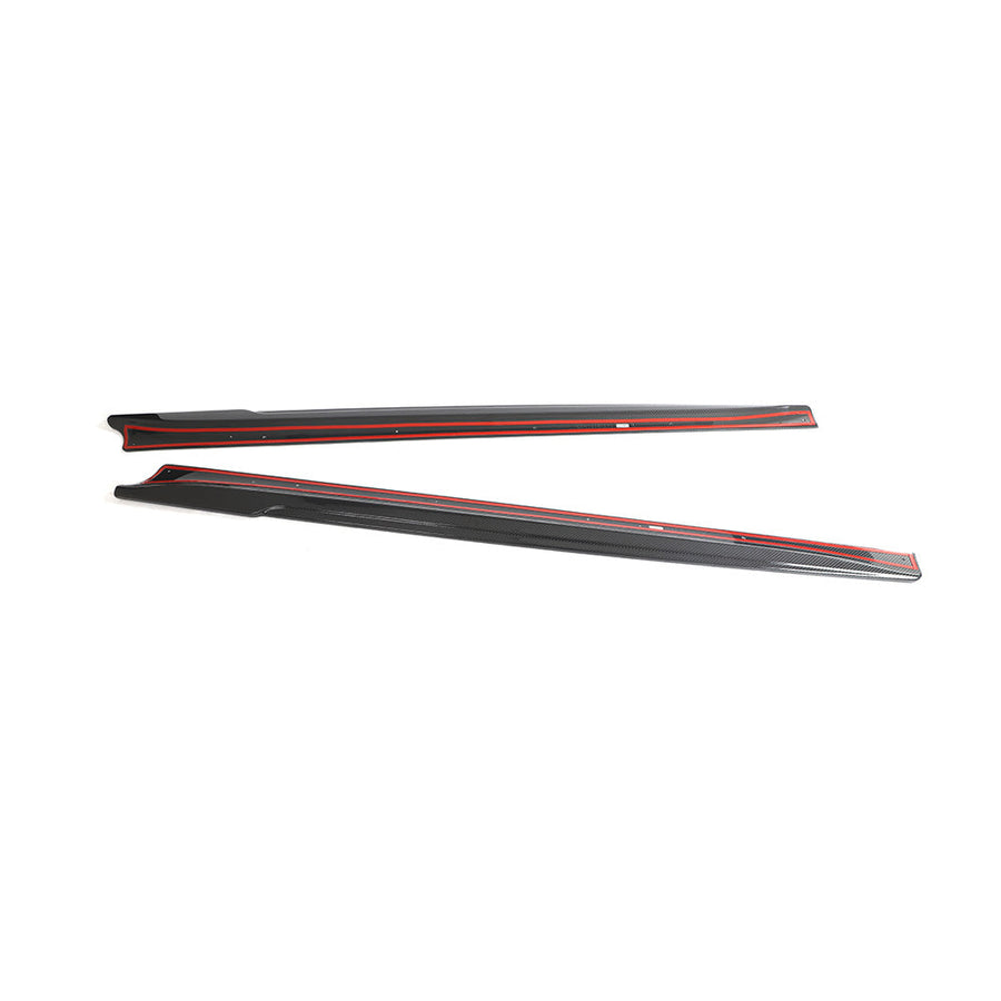 TESLA MODEL 3 2023+ CARBON FIBRE SIDE SKIRTS - V2