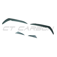 VOLKSWAGEN GOLF GTI/GTD MK7/7.5 2017-2020 GLOSS BLACK FRONT BUMPER CANARDS