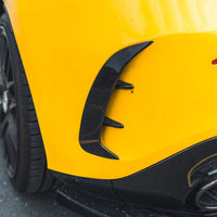 MERCEDES A-CLASS A35 V177 GLOSS BLACK REAR BUMPER CORNERS