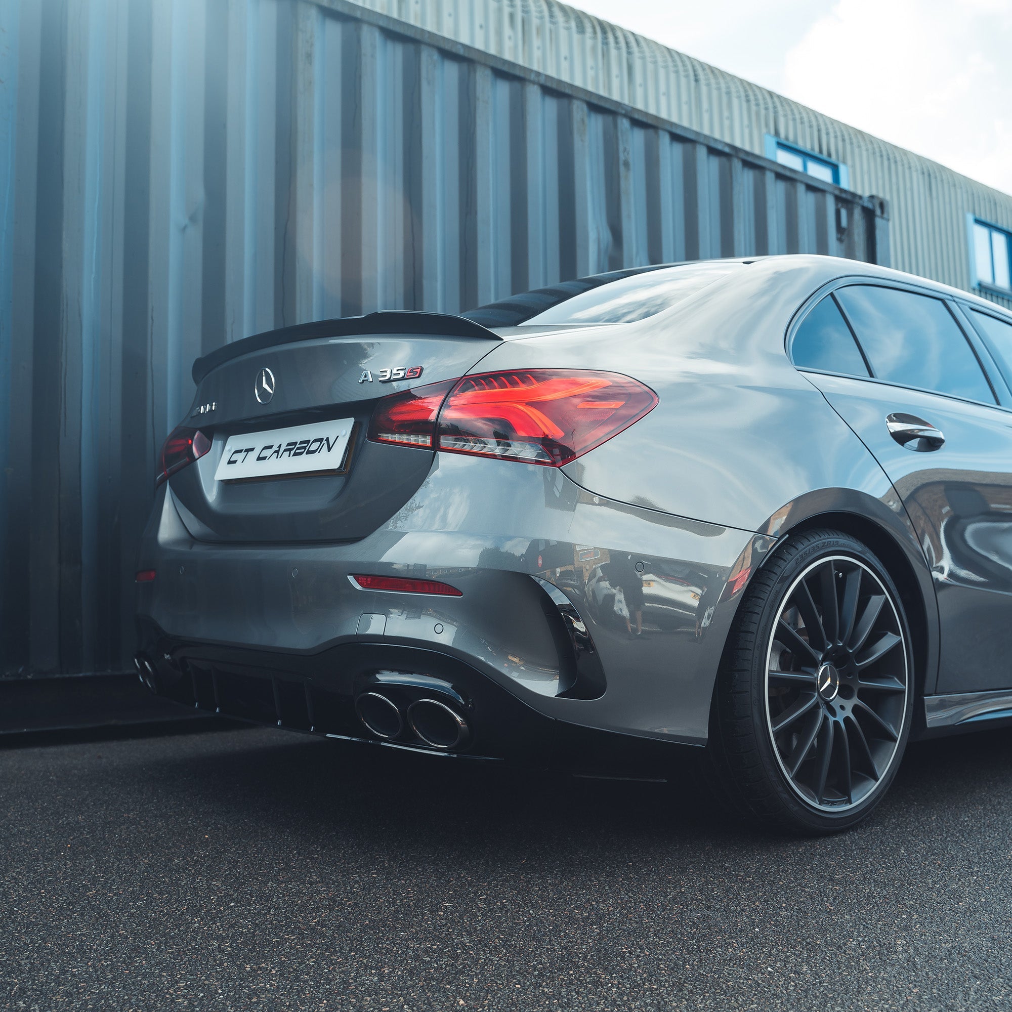 MERCEDES A-CLASS SALOON V177 2018+ GLOSS BLACK SPOILER