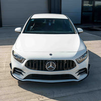 MERCEDES A-CLASS V177 & W177 2018-2022 GLOSS BLACK SPLITTER & CANARDS