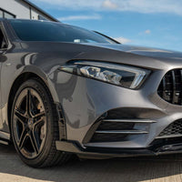MERCEDES A-CLASS W177 2018-2022 GLOSS BLACK FRONT BUMPER VENTS