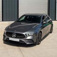 MERCEDES A-CLASS W177 2018-2022 GLOSS BLACK FRONT BUMPER VENTS