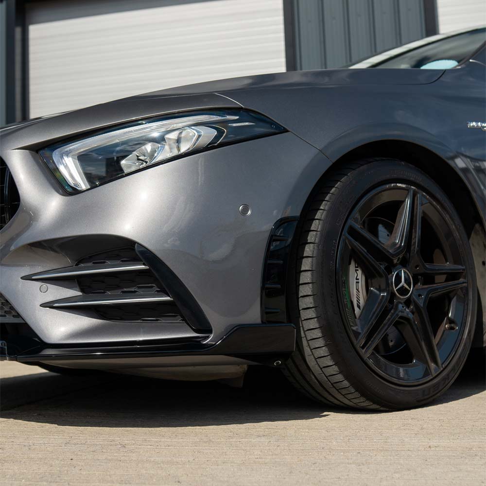 MERCEDES A-CLASS W177 2018-2022 GLOSS BLACK FRONT BUMPER VENTS