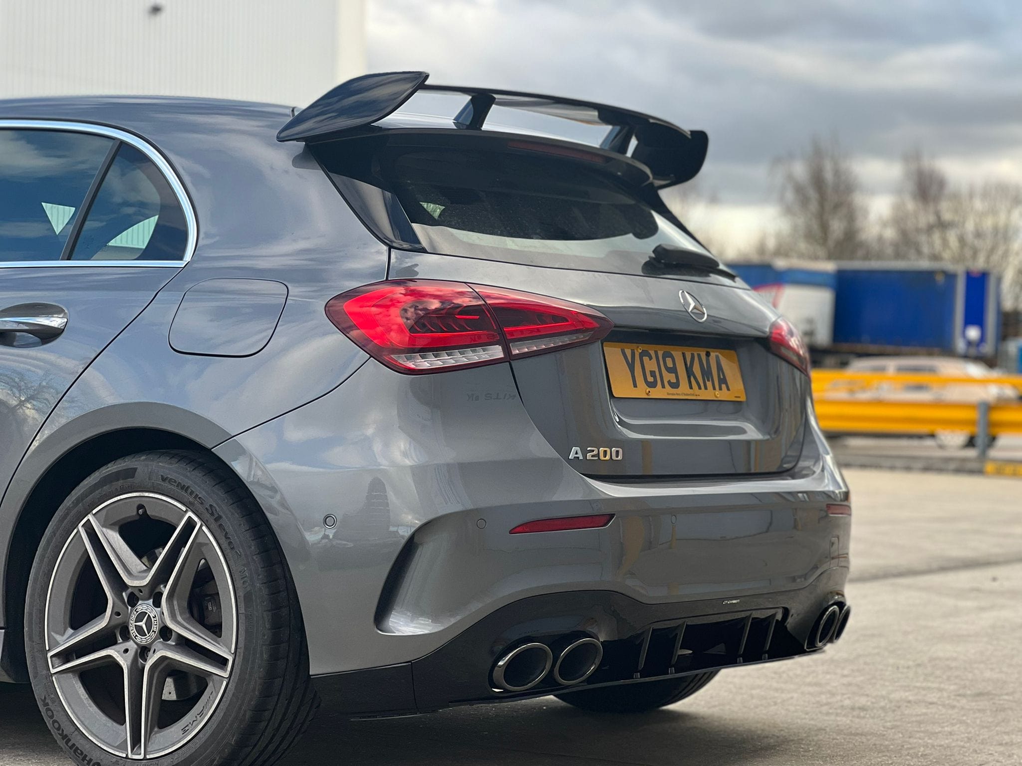 MERCEDES A-CLASS W177 2018-CURRENT GLOSS BLACK SPOILER - WING