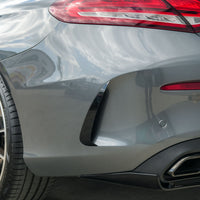MERCEDES C-CLASS & C43 W205 COUPE GLOSS BLACK REAR BUMPER TRIM